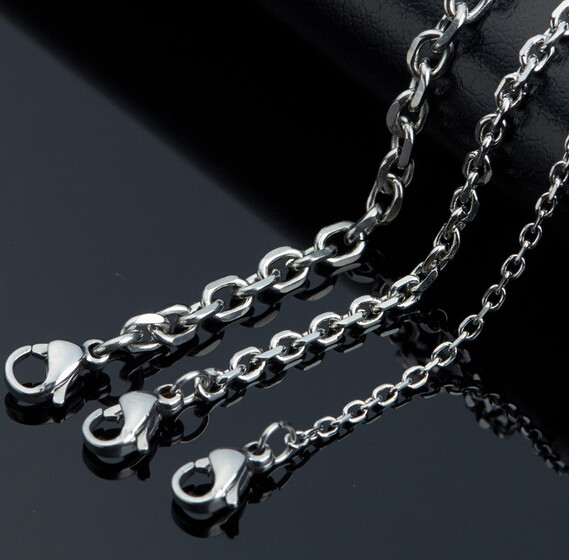 100pcs Lot Female stainless steel 16”-32” rolo chain necklaces 1.5/2/2.3/3mm