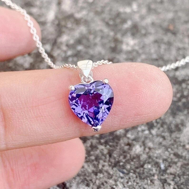 10 Ct AAA+Natural Color Change Alexandrite Certified Gemstone Pendant 925 Silver
