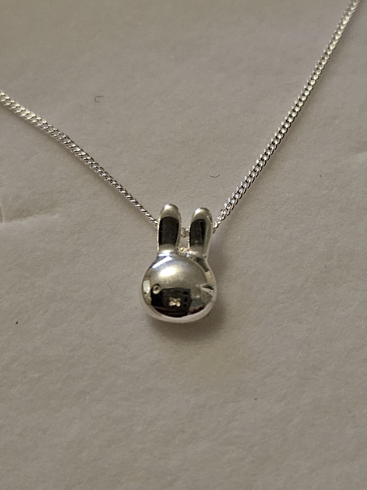 Official Miffy Medium Head Necklace Sterling Silver Handmade in the UK
