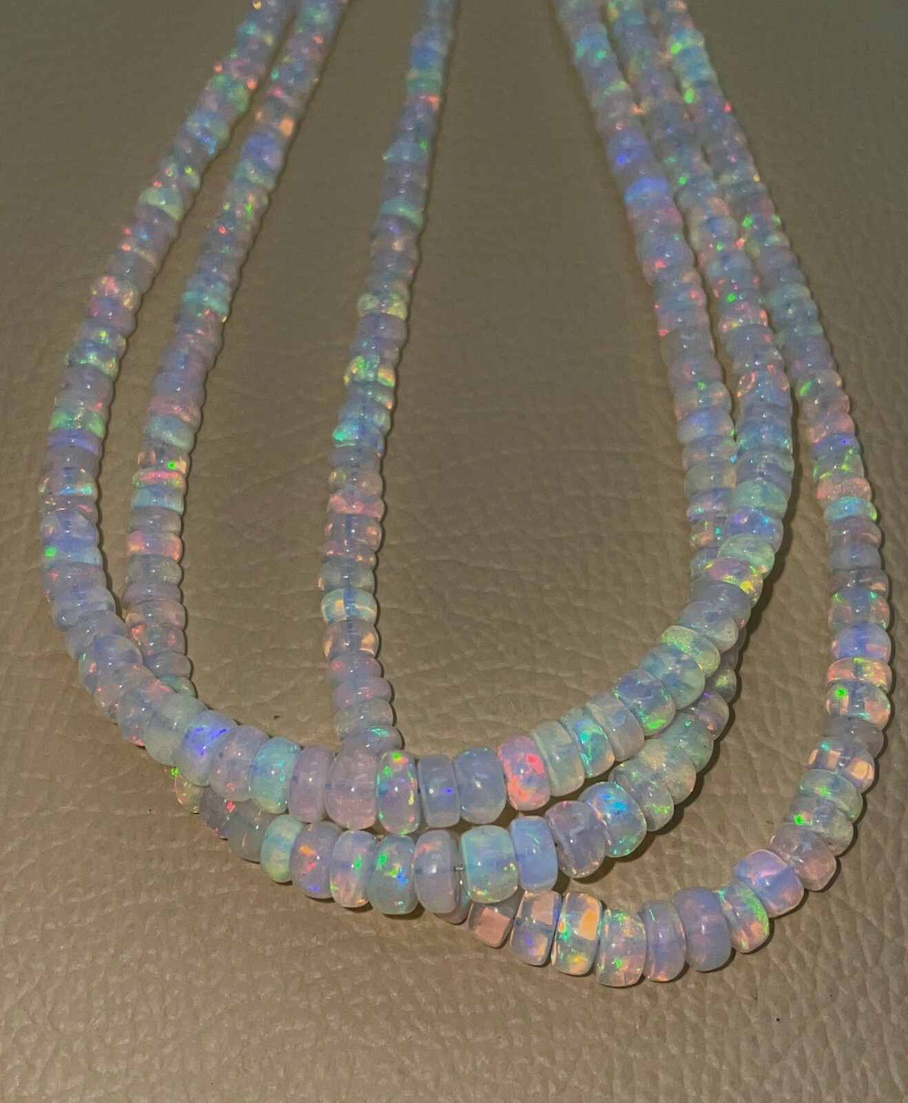 AAA-Natural Ethiopian Opal Faceted Roundel shape Beads Gemstone ,Top quality