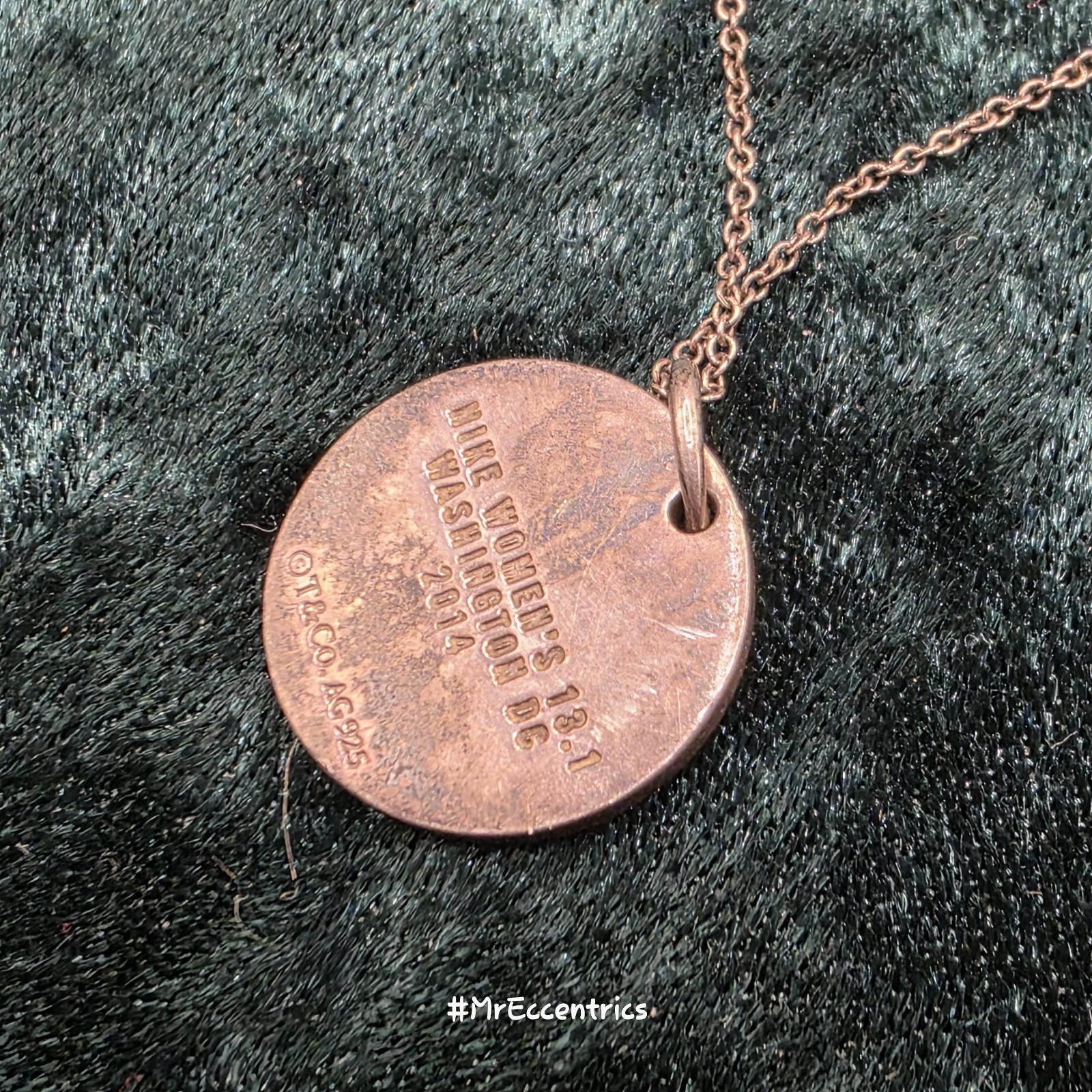 Tiffany & co. Sterling Silver 2014 NIKE Women 13.1 Washington DC Necklace (C163)