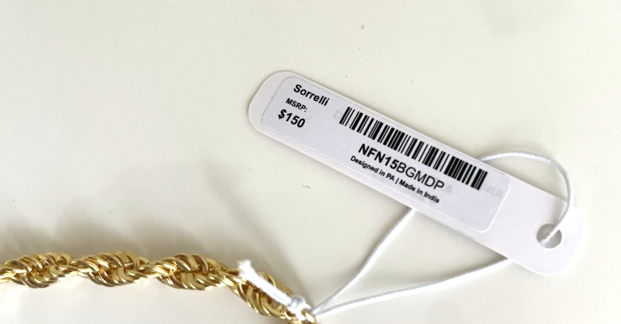 Sorrelli Chunky Crystal Heart Pendant Necklace in Modern Pearl NWT $150.00