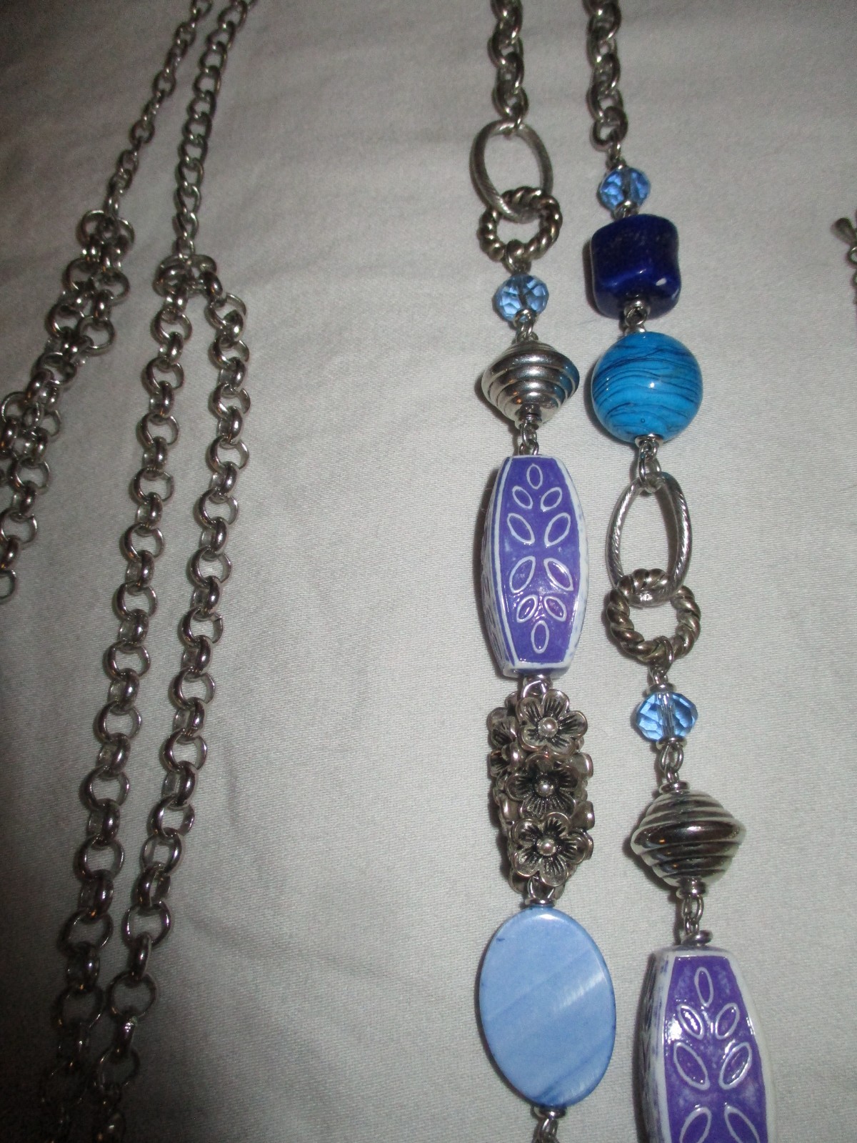 Lot of 6 Necklaces 5 Long 1 Short Various Makers Some Unmarked Nice Quality
