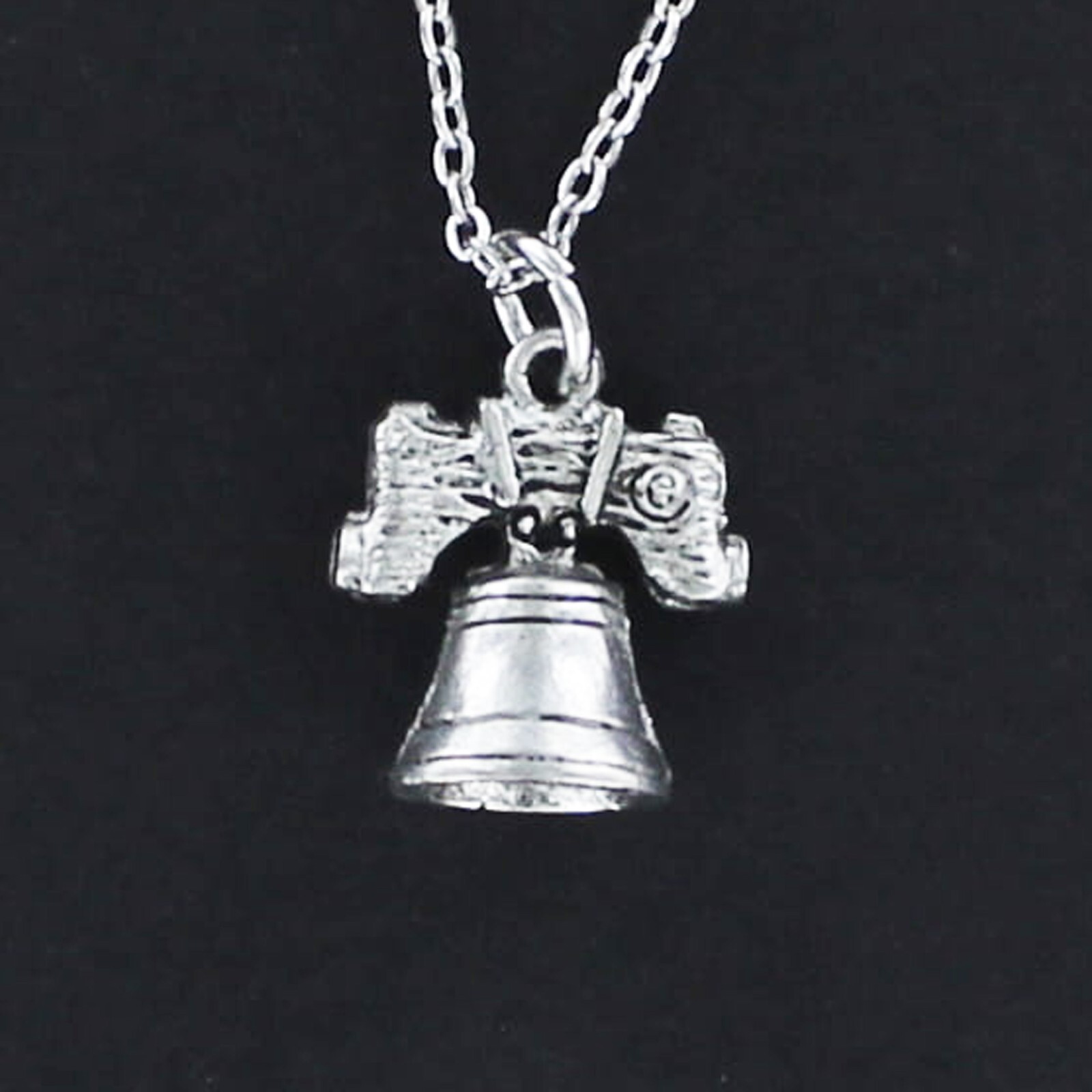 LIBERTY BELL Necklace on Chain or Charm Only Pewter US History Philadelphia Icon