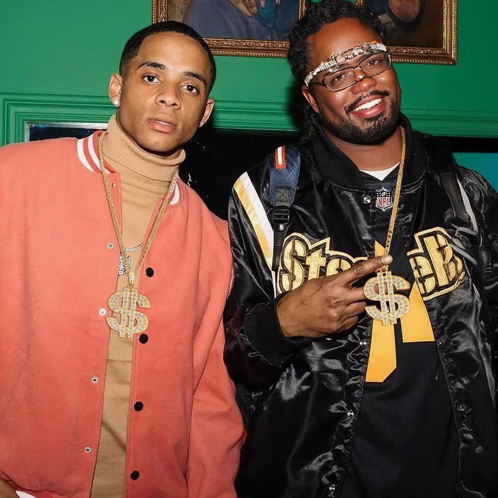 Gold Chain with Dollar Sign Pendant Necklace – Hip Hop Money Chain