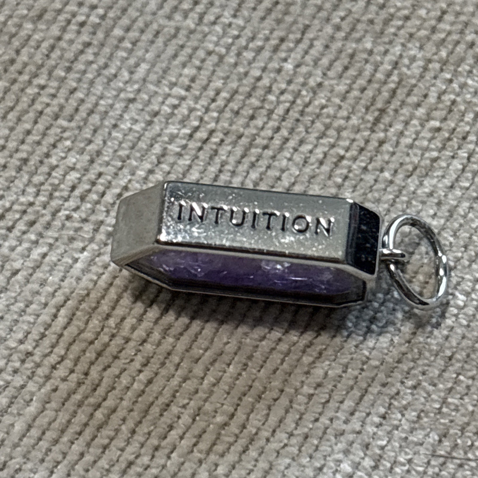 Origami Owl “Intuition” Amethyst Capsule Locket Necklace (20–22”)NIB
