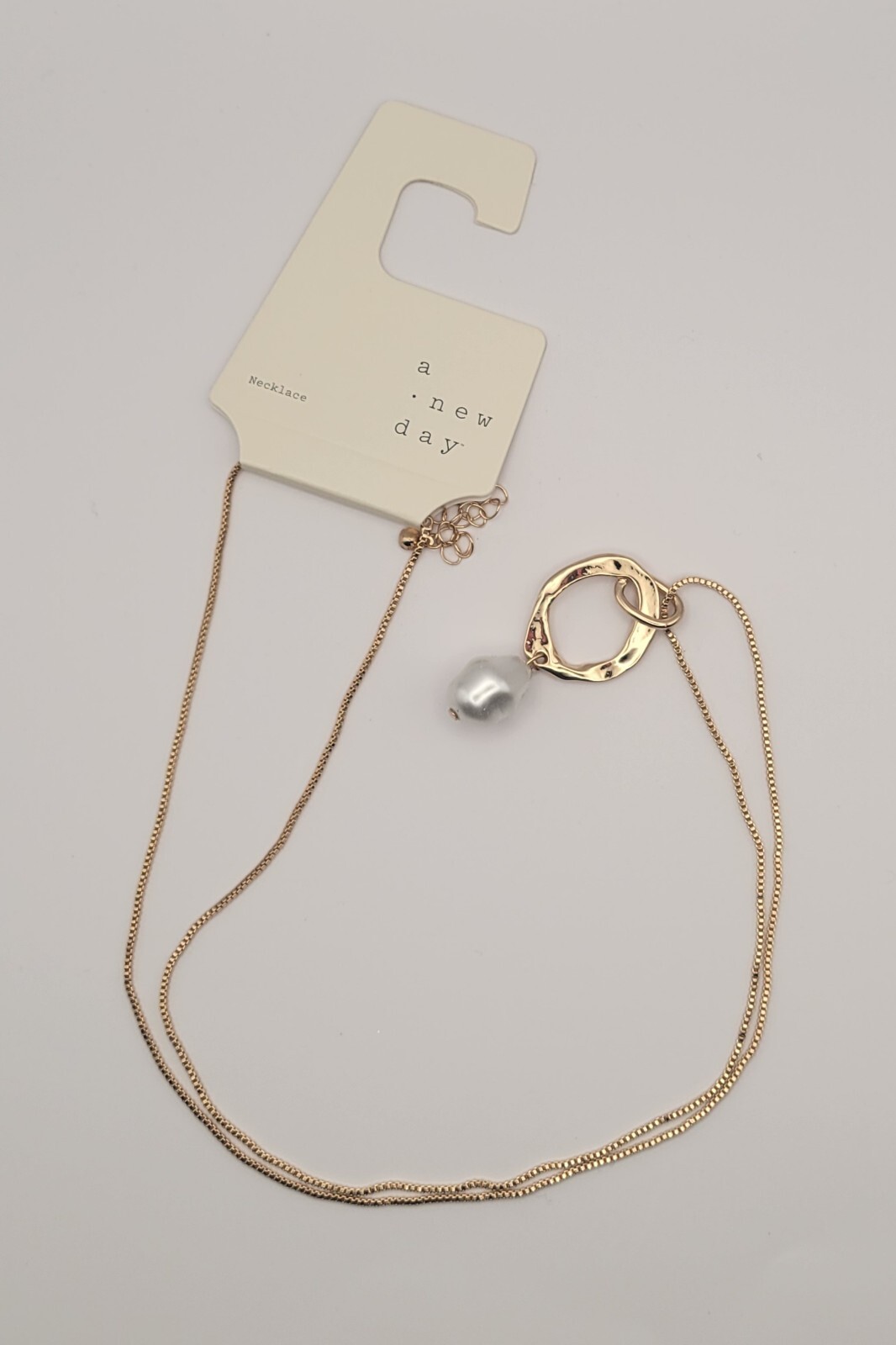 A New Day Gold Necklace (14″)