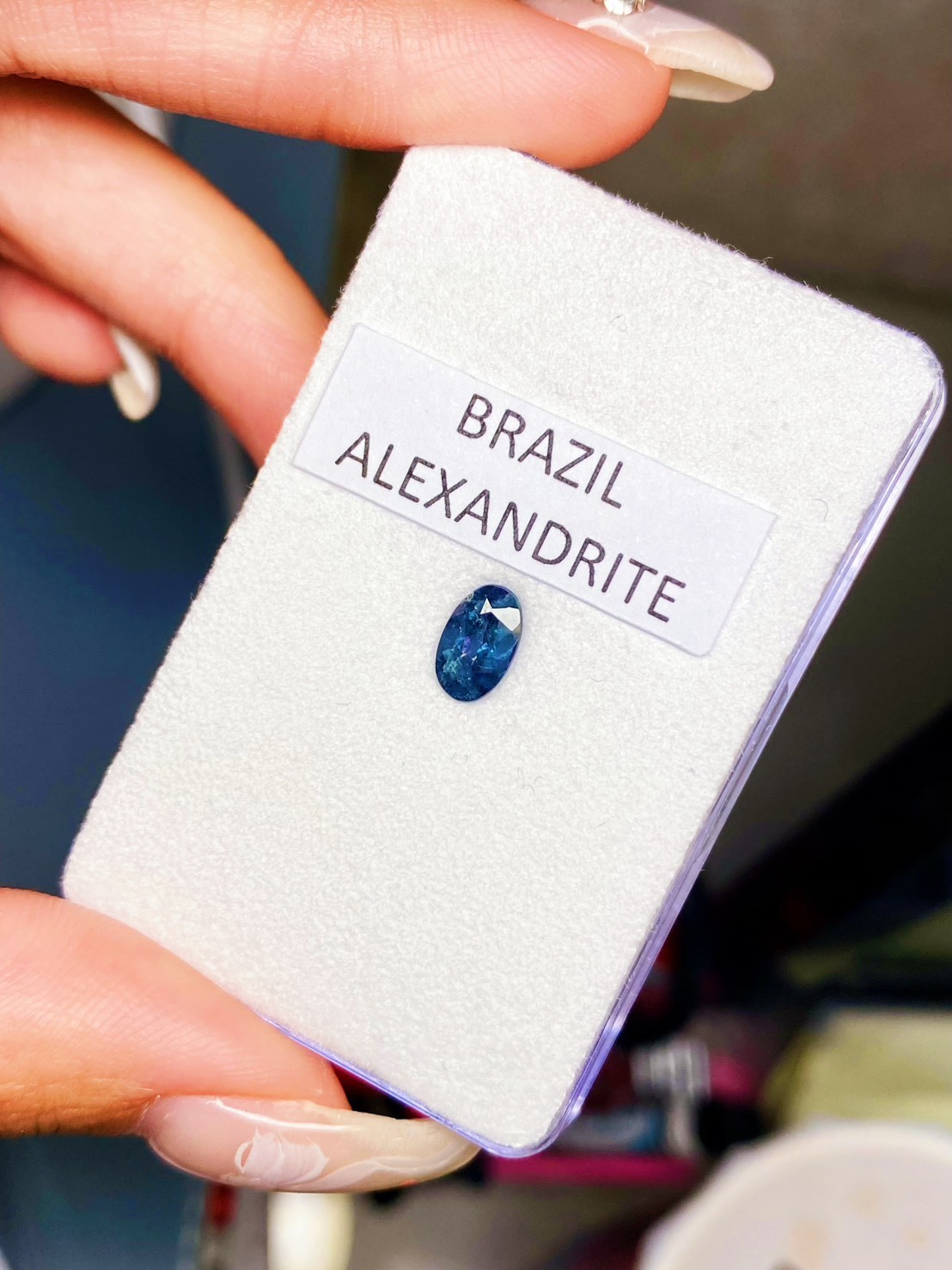 [jerseychou] Natural alexandrite 0.92ct,Brazil