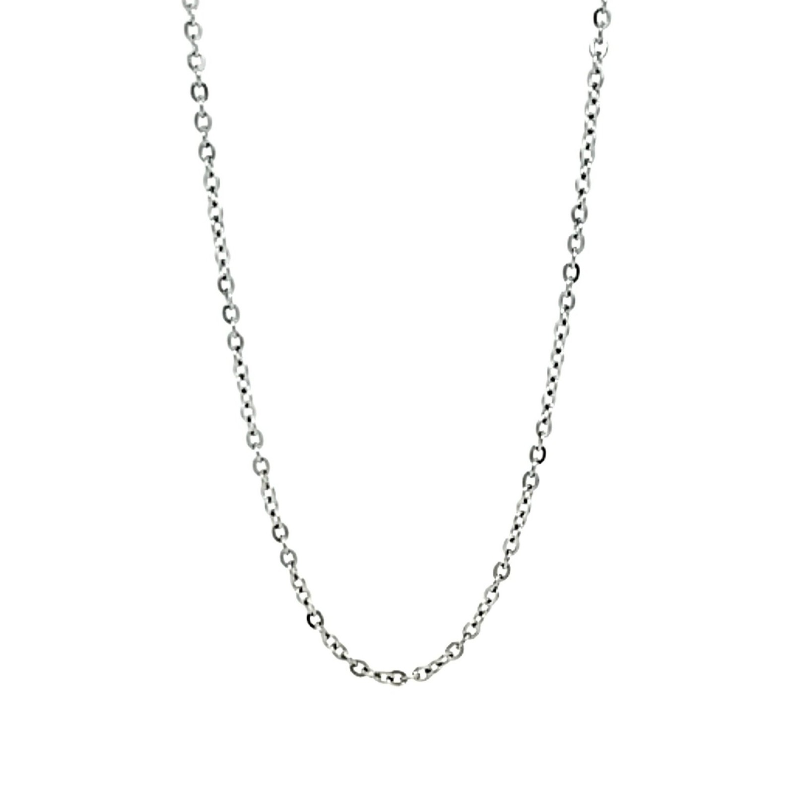 Cable Chain 1.6mm Womens Stainless Steel Necklace 15-24-inch