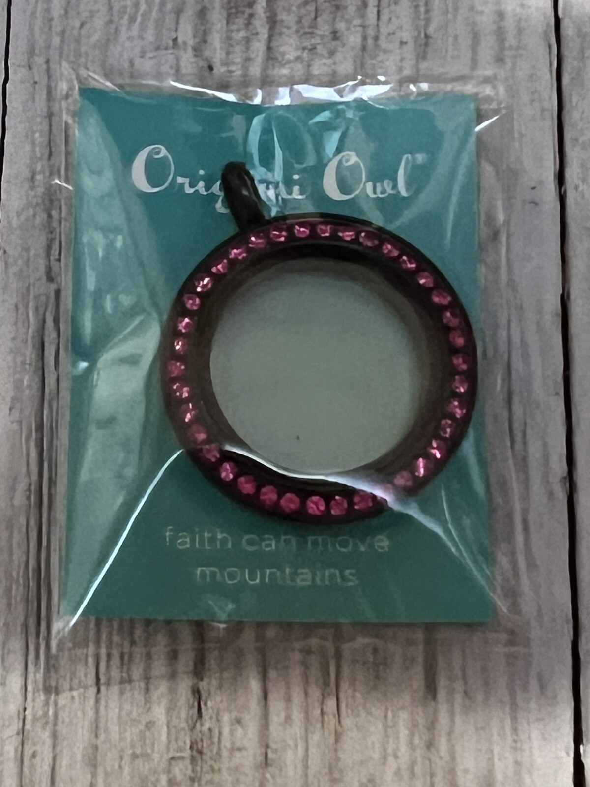 Origami Owl Black Medium Twist Living Locket with Crystals NEW Retired