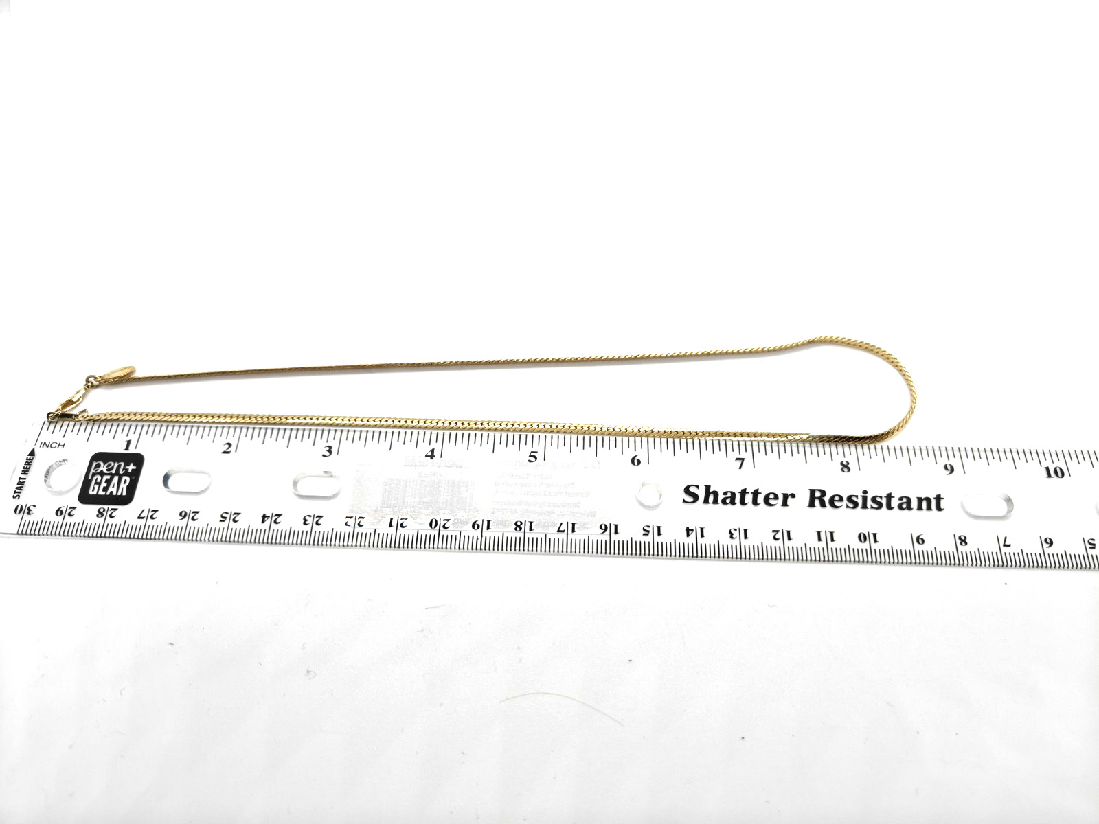 Vintage Ambassador Gold Tone Chain Herringbone Minimalist