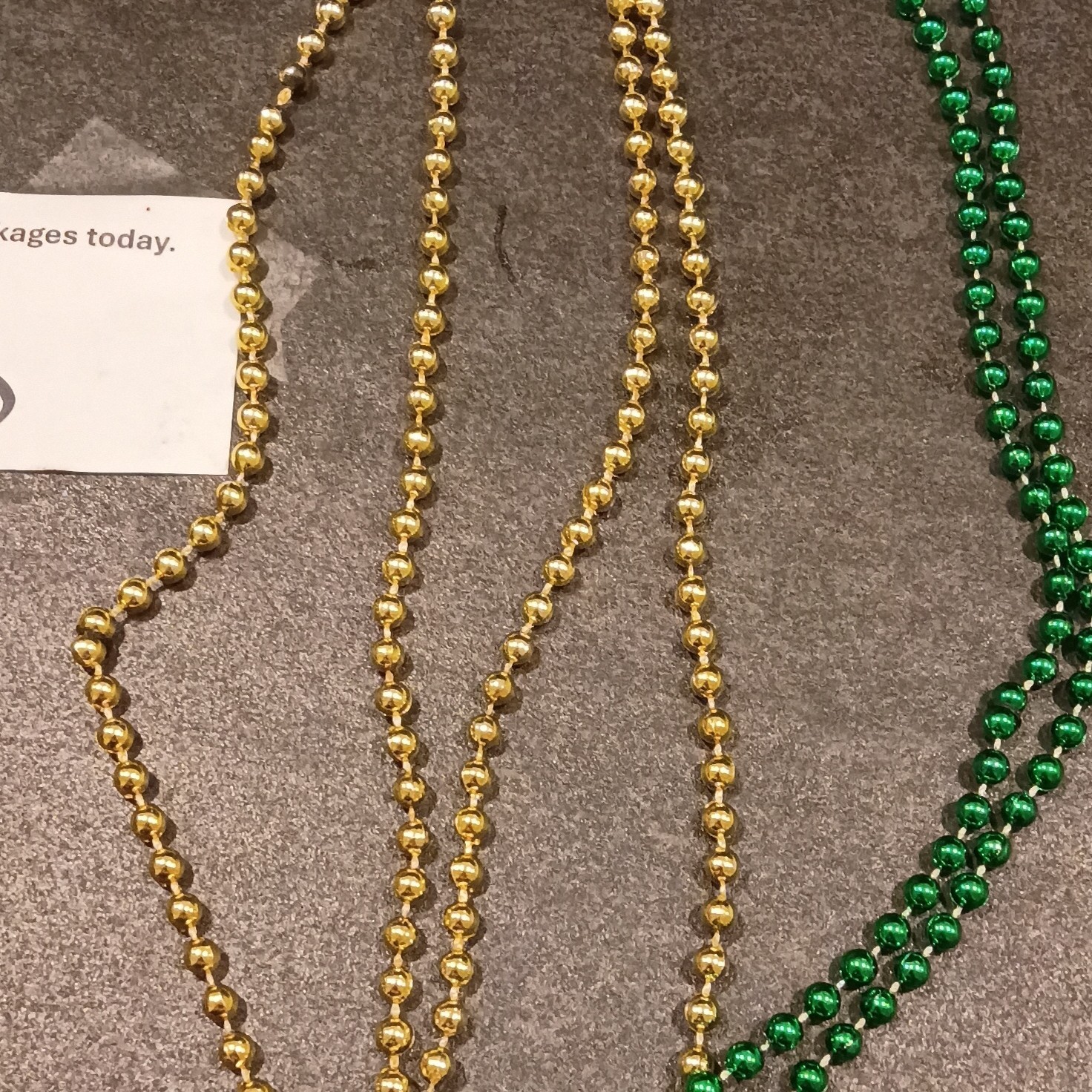 CBF/Brazil Shield Charm Pendant Necklace Green Gold Bead Ball Chain Sports Theme