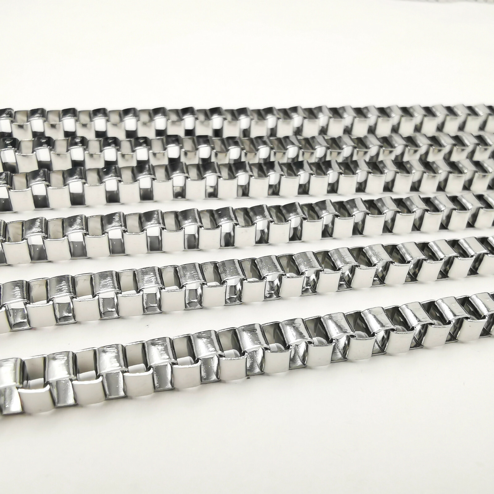Box chain rare 4mm Venetian stainless steel DIY necklace bracelet Anklet 3/5/10M