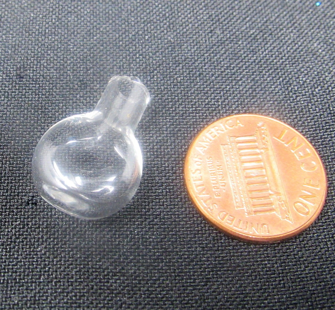 Bottle Flask Clear Glass Vial 1inch Charm Cremation Ashes US Seller T