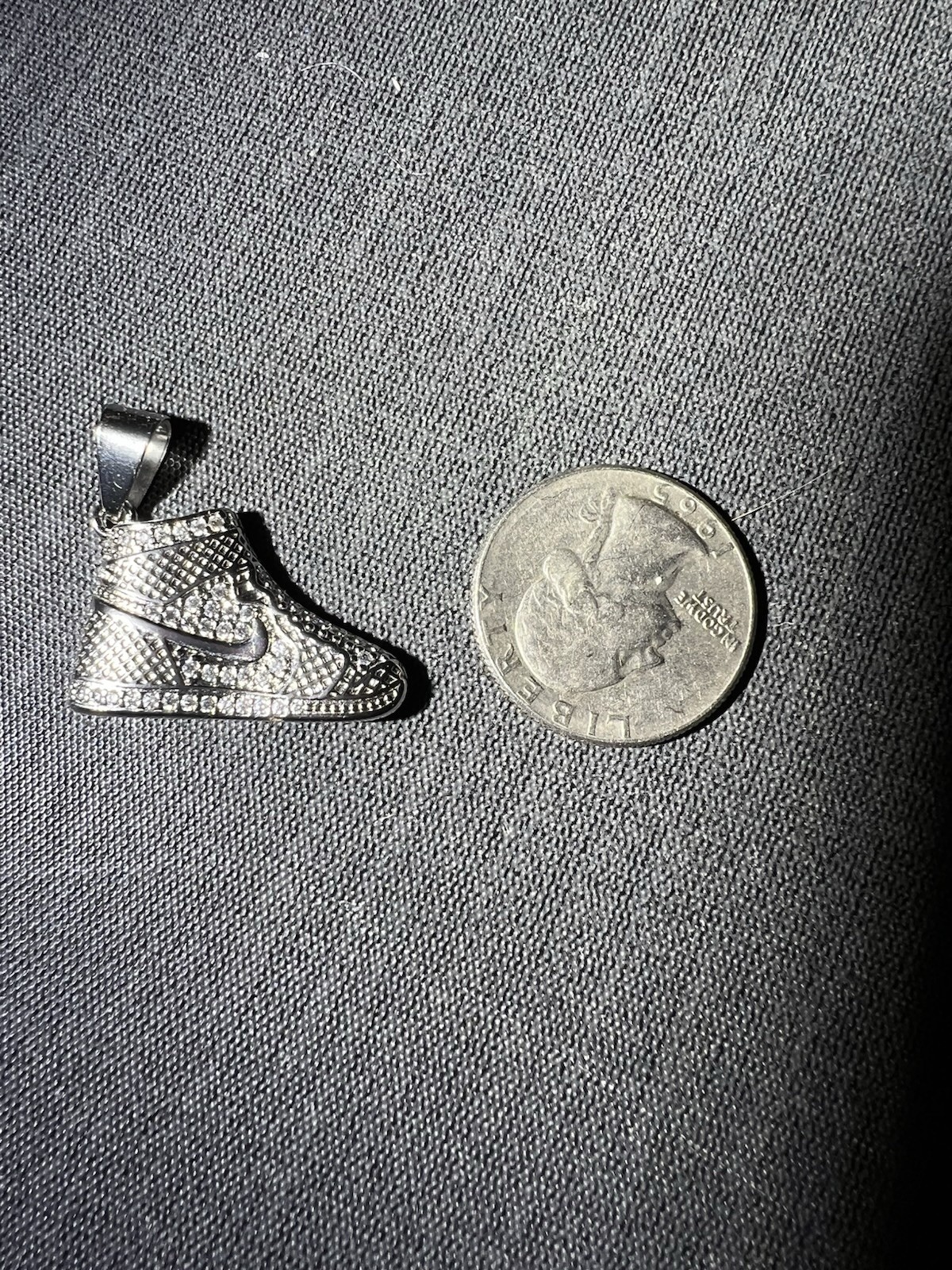 Nike Sneaker-Shaped Pendant Charm Silver 925 Sports Theme