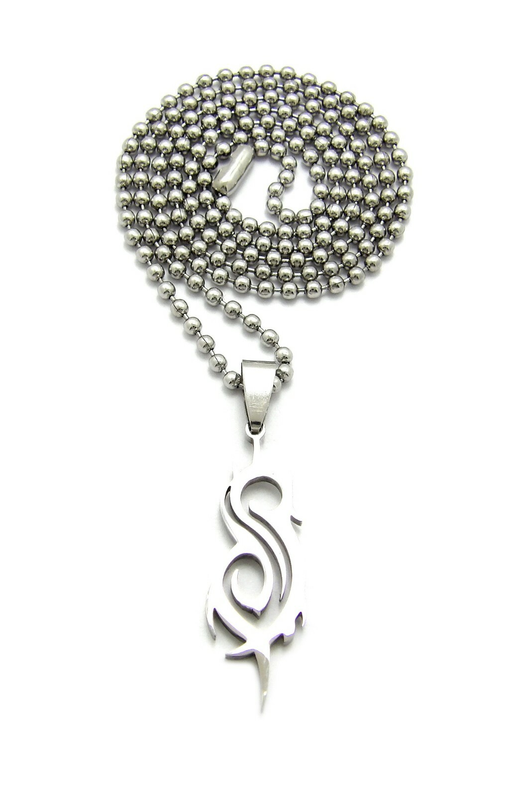Hip Hop SLIPKNOT Pendant 18″, 20″, 22″, 24″ Stainless Steel Ball Chain Necklace