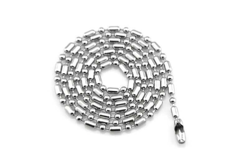 Wholesale New Stainless Steel Ball Beads Necklace Chain For Pendants 20″ – 32″
