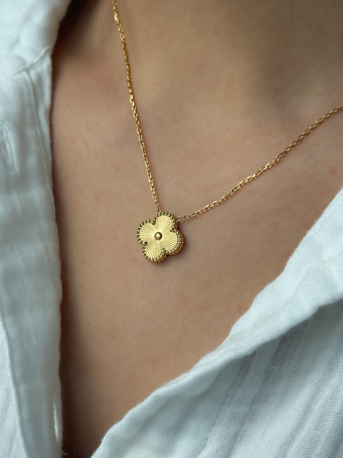 Gold Blossom Pendant Necklace, Adjustable Chain, everyday jewelry