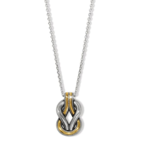Brighton Interlok Harmony Two-Tone Necklace Pendant Necklace NWT $82