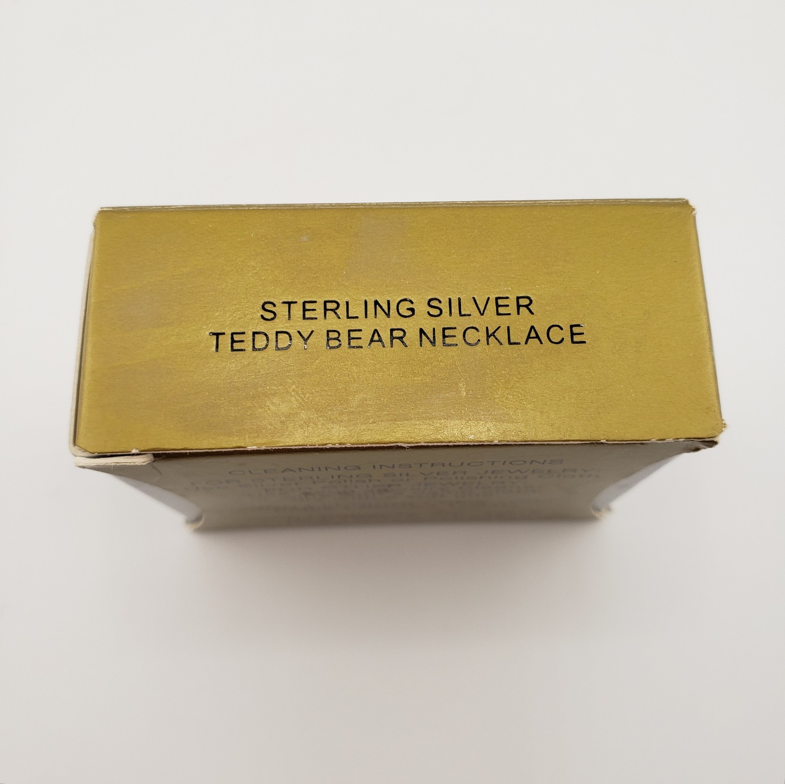Avon Teddy Bear Necklace Sterling Silver 1999 New In Box Dainty Coquette Y2K