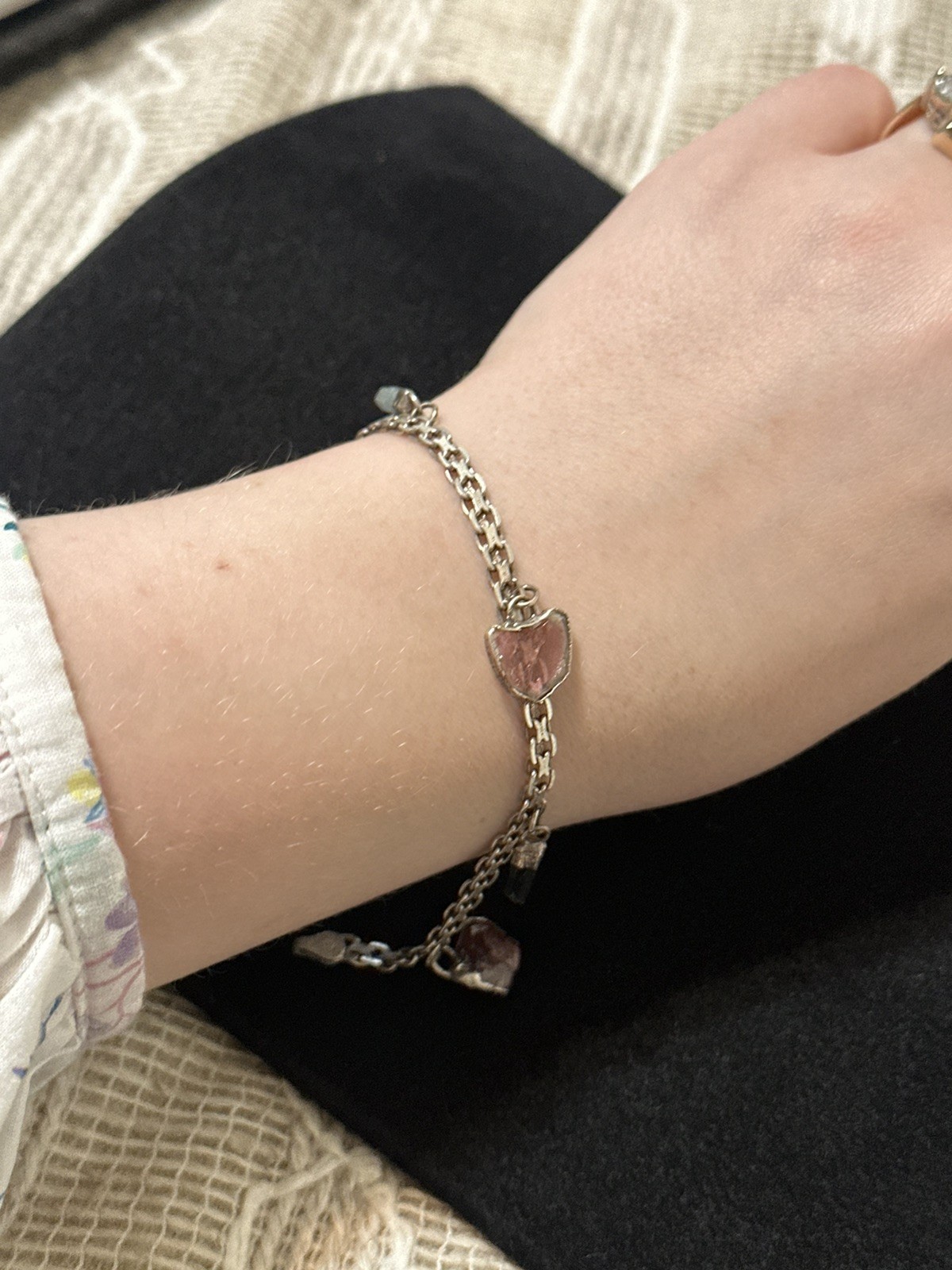 Sterling Silver Vintage Chain Bracelet 7in 6.5g Made In Italy