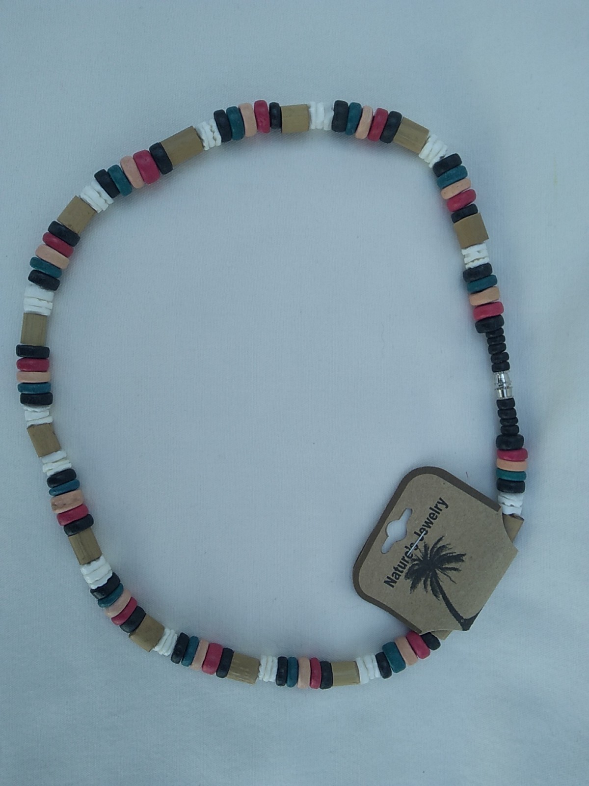 Rasta Ethnic Tribal Surfer Reggae Heishi Necklace 18″ Teen Men USA Seller New