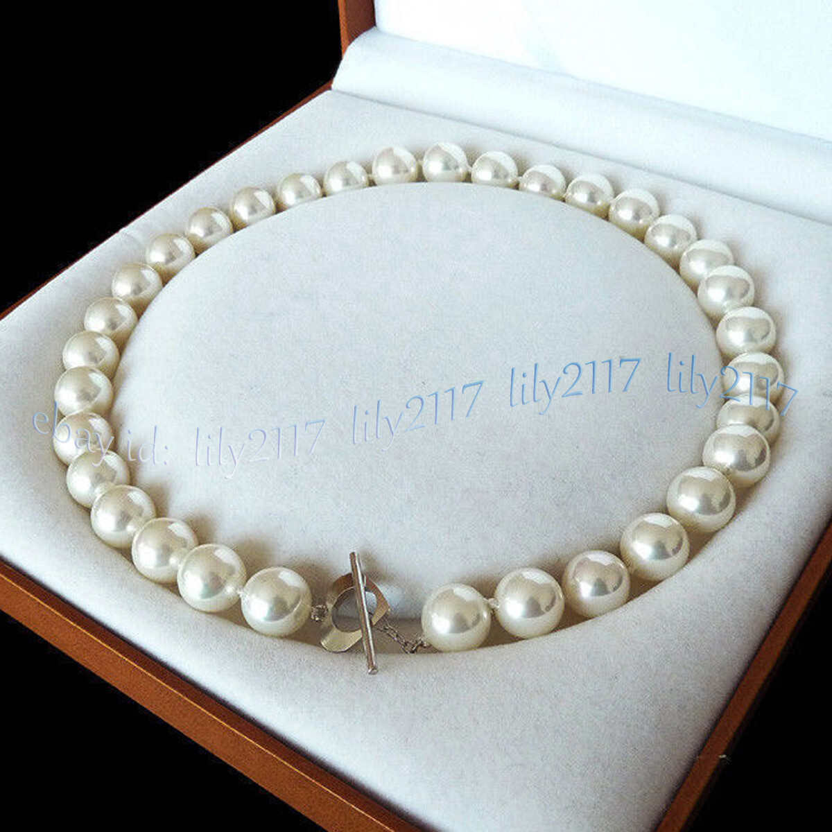 19” Beauty 8/10/12/14mm Multicolor South Sea Shell Pearl Round Beads Necklaces