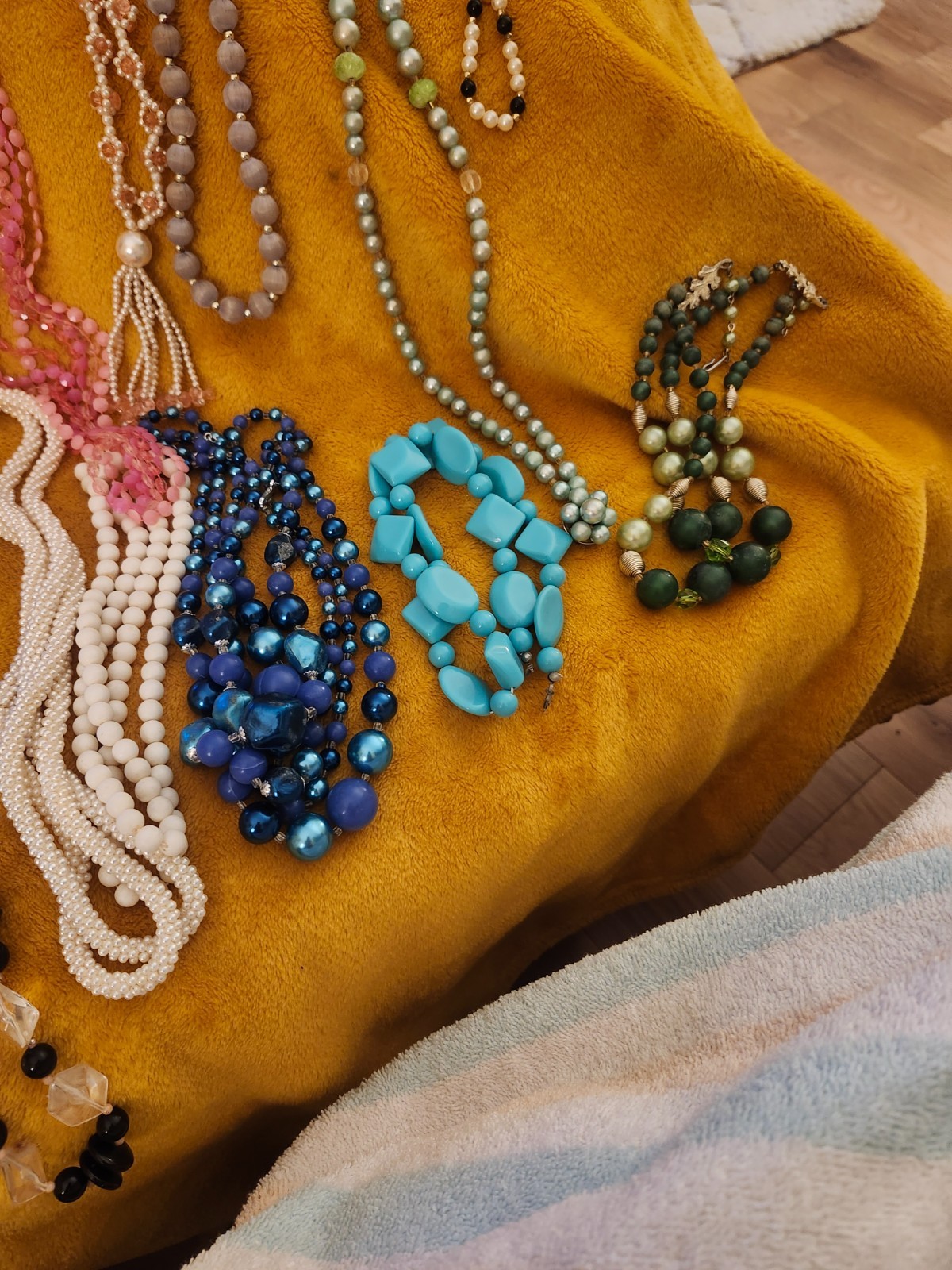 Beaded Necklaces ~ Various Lengths, Colors, And Types ~ Lot Of 19