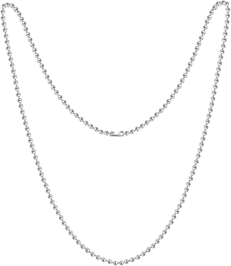 Cool Boys Mens Stainless Steel Cross Pendant Necklace with 20” Bead Chain New