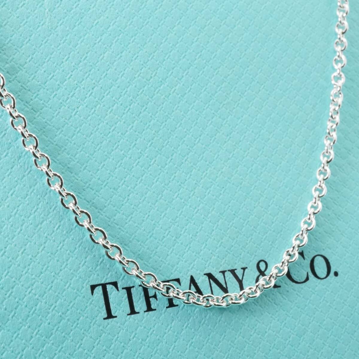 TIFFANY & CO Thick Chain Mint 925 Sterling Silver Link Necklace 40cm 16in Japan