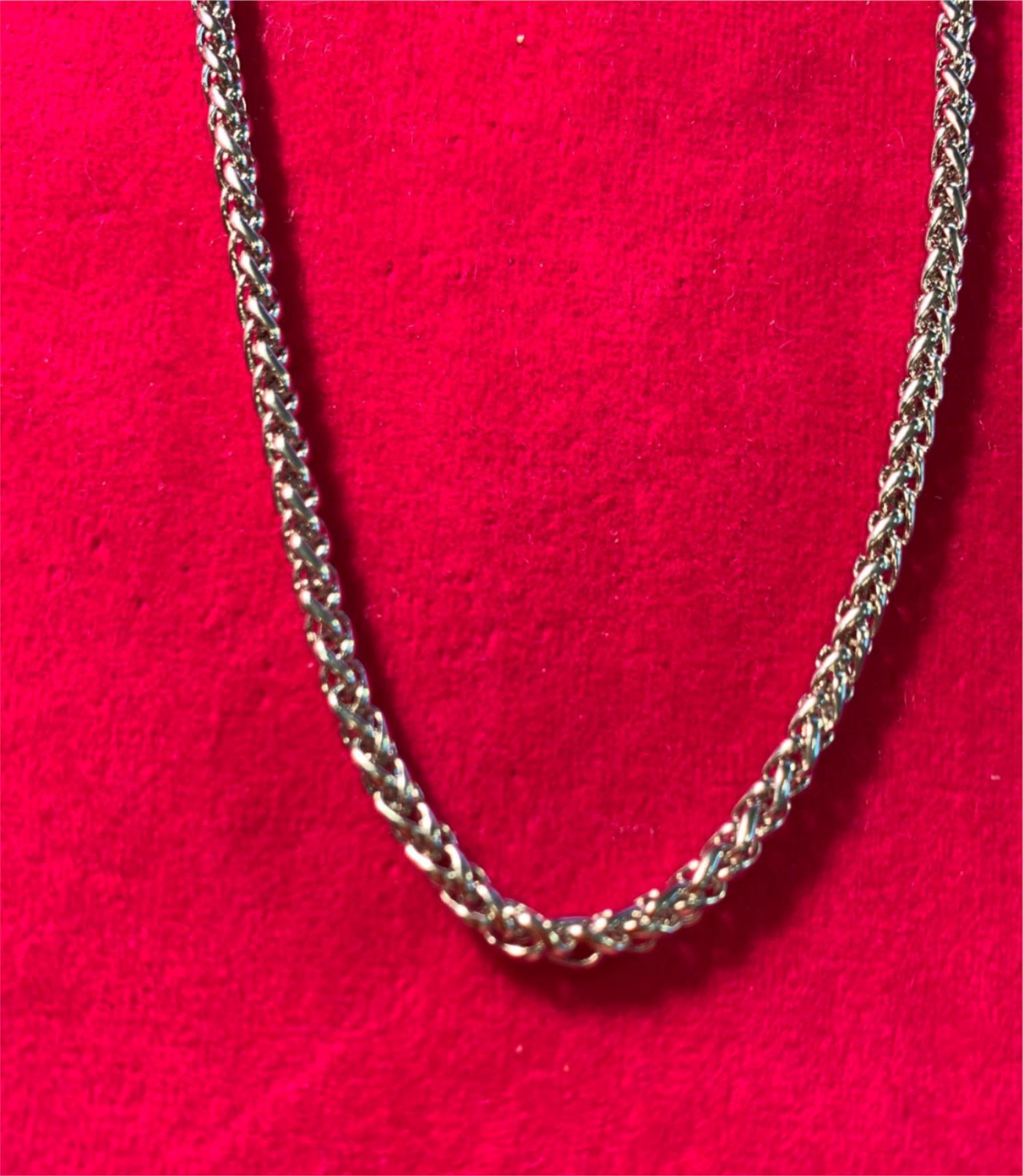 3 mm Stainless Steel Silver 7″-44″ Braided Wheat Rope Unisex Necklace Chain
