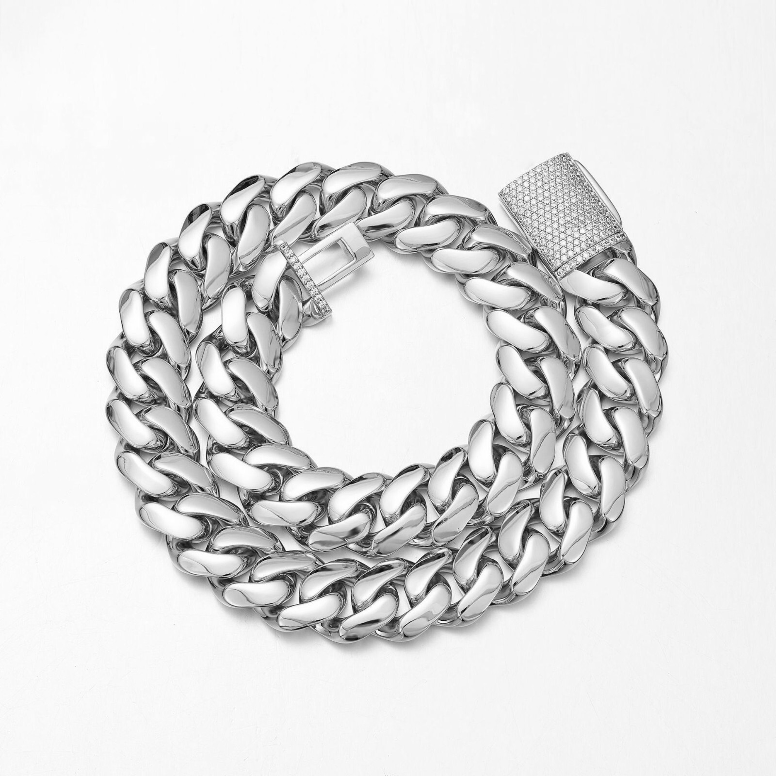 10-22mm Stainless Steel Miami Hip Hop Cuban Chain Necklaces or Bracelets