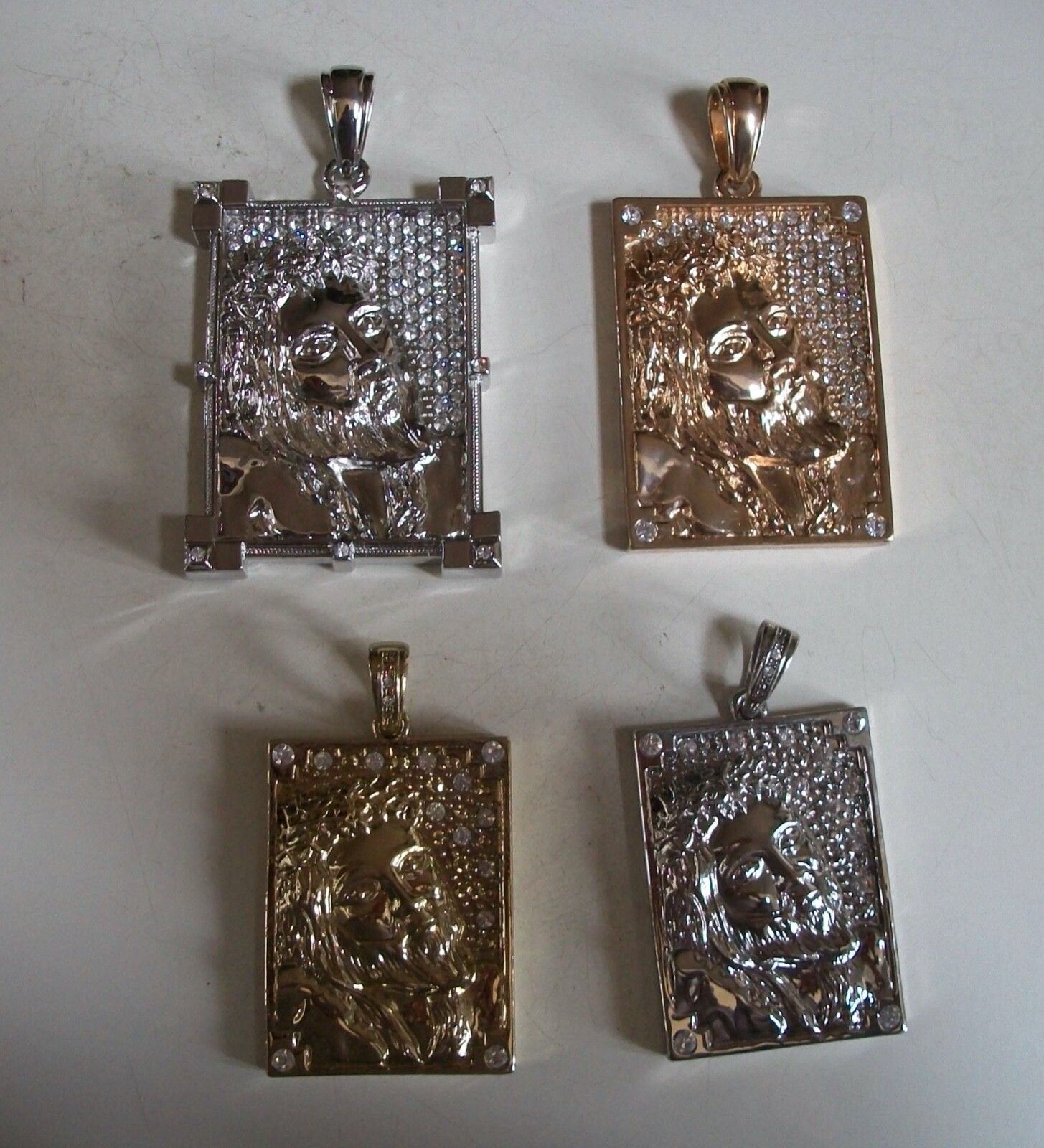 Men’s Rose Gold, Gold & Silver Finish Jesus Fashion Hip Hop Charm Pendant