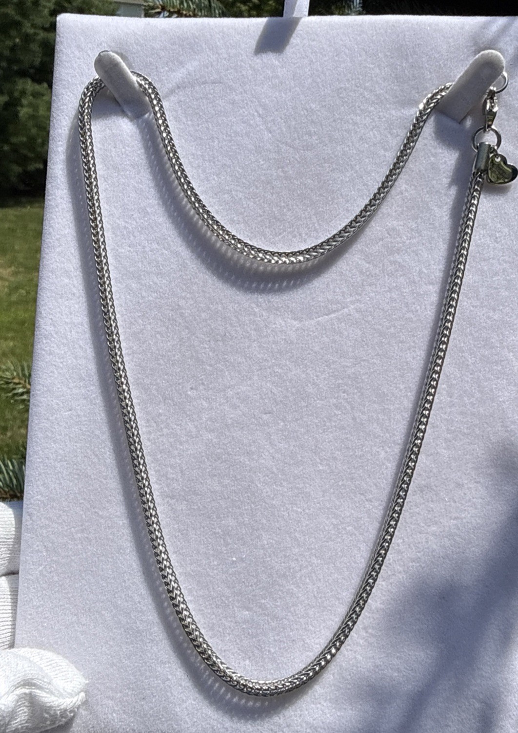 Sign GM Steinless Still Silver Tone Chain-20”New Without Tag