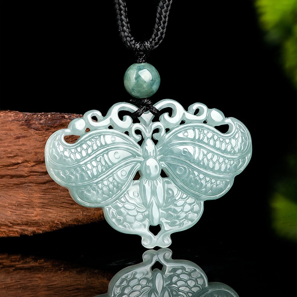 Pendant Necklace Nylon Cord Butterfly Adjustable Slider 27.68 in N120