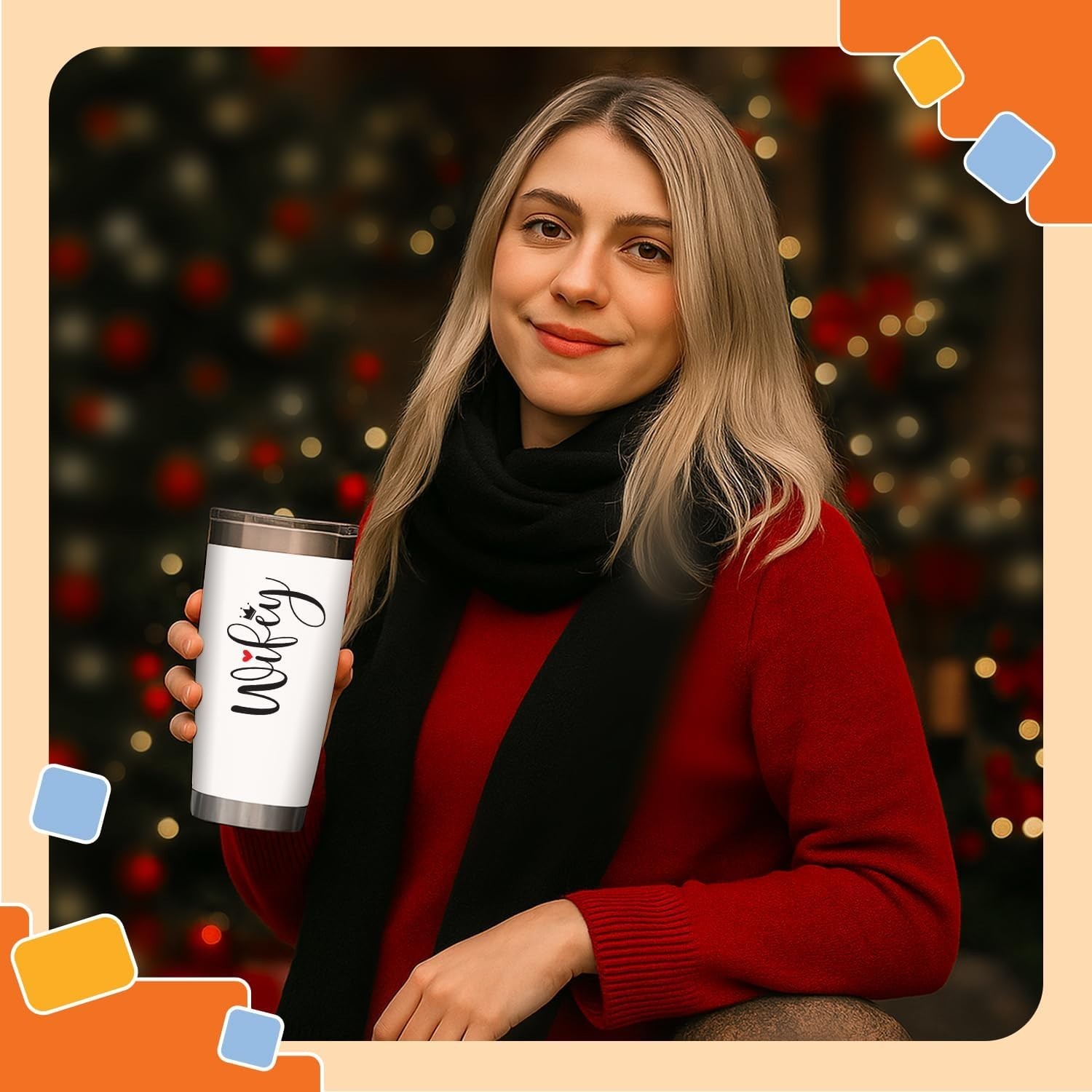 Romantic 20 Oz Stainless Steel Tumbler – Perfect Gift for Celebrating Wifey