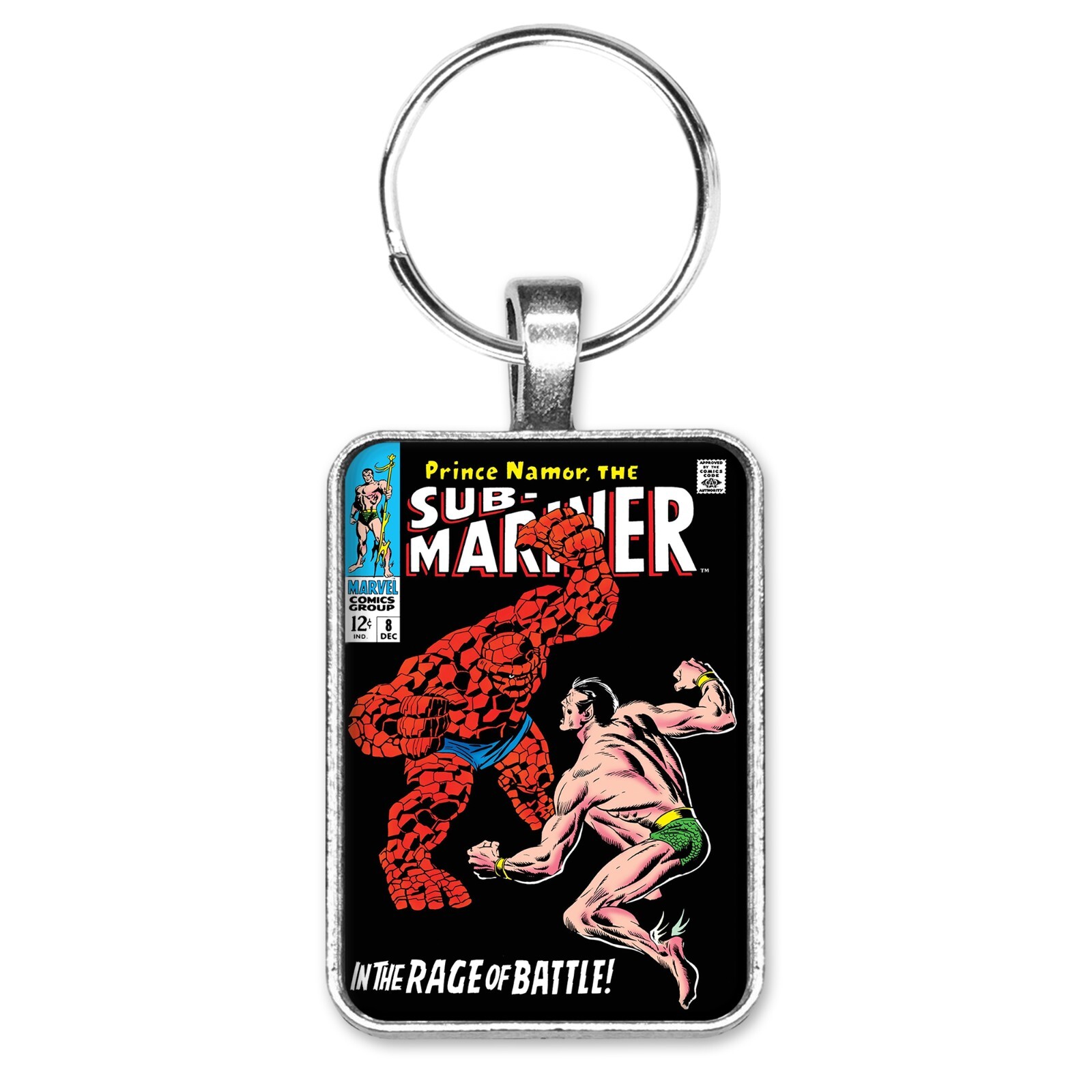 Prince Namor The Sub-Mariner #8 CLASSIC THING BATTLE COVER Key Ring or Necklace
