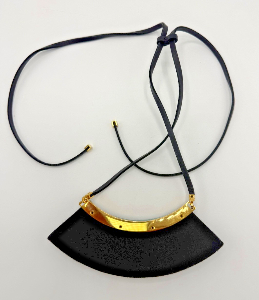 MARNI Strass Necklace with Black & Grey Crystals , COSUELO CASTIGLIONI Era VTG