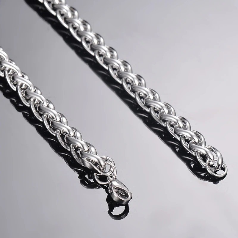 Stainless Steel Women Men Rope Chains, Necklaces Keel Link Chain 2/2.5/3/4/5/6mm