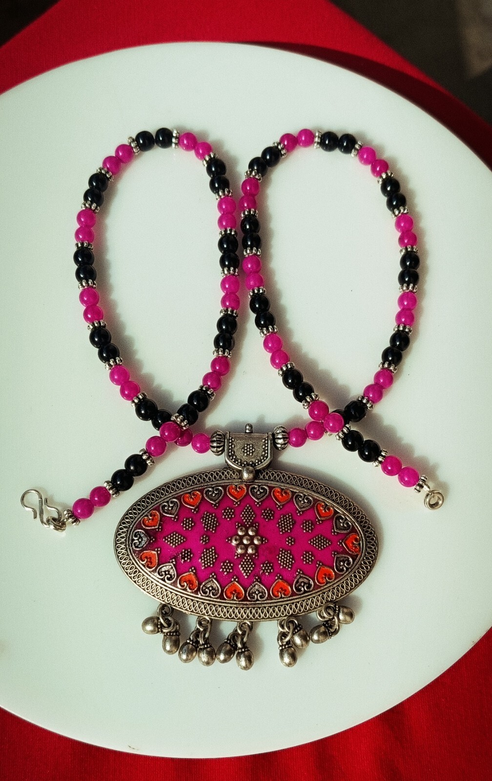 Women’s Traditional Wedding Jewelry Necklace/pendant Multi Beads Pack of 4