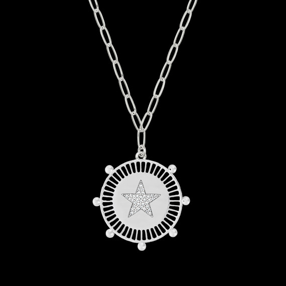Jennifer Miller 1″ Medallion Necklace