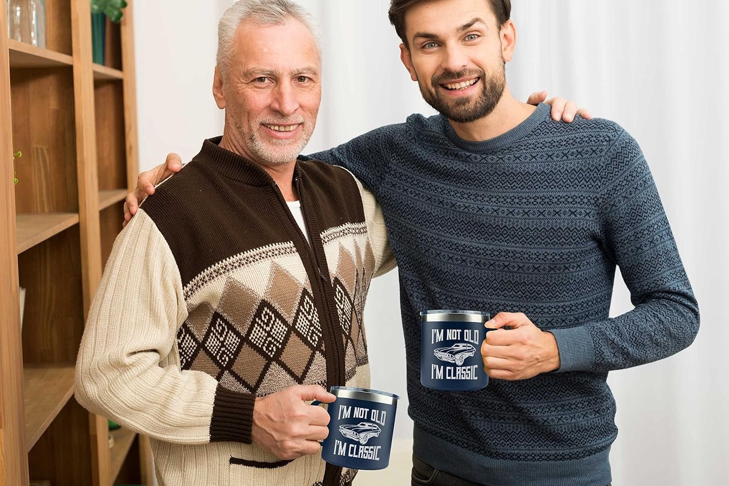 14oz Navy Insulated Mug for Dad – Memorable Gifts for Father’s Day and Christmas