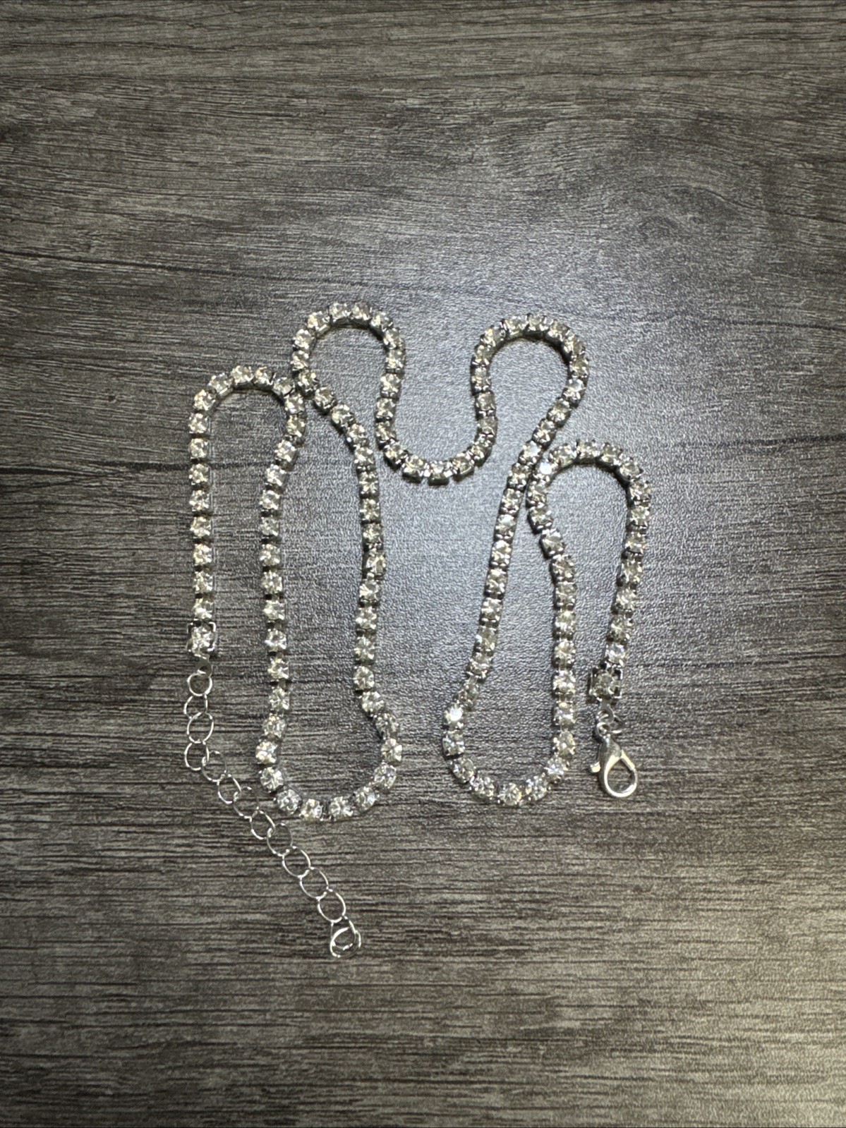 22 in Premium VVS1 sparkling Shiny tennis crystal Chain Necklace Jewelry Casual