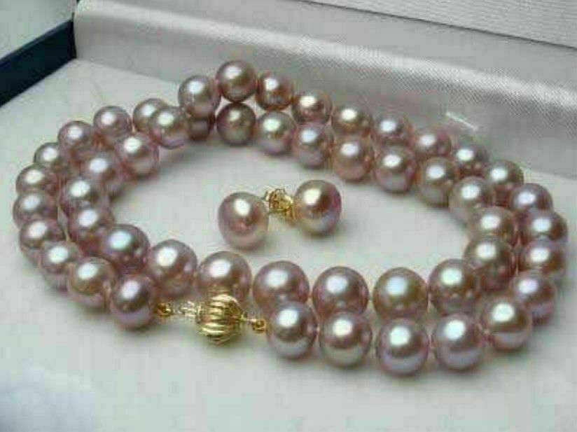 16″-50″ 7-8mm /8-9mm Natural Akoya Cultured Pearl Beads Necklace + Earrings Set