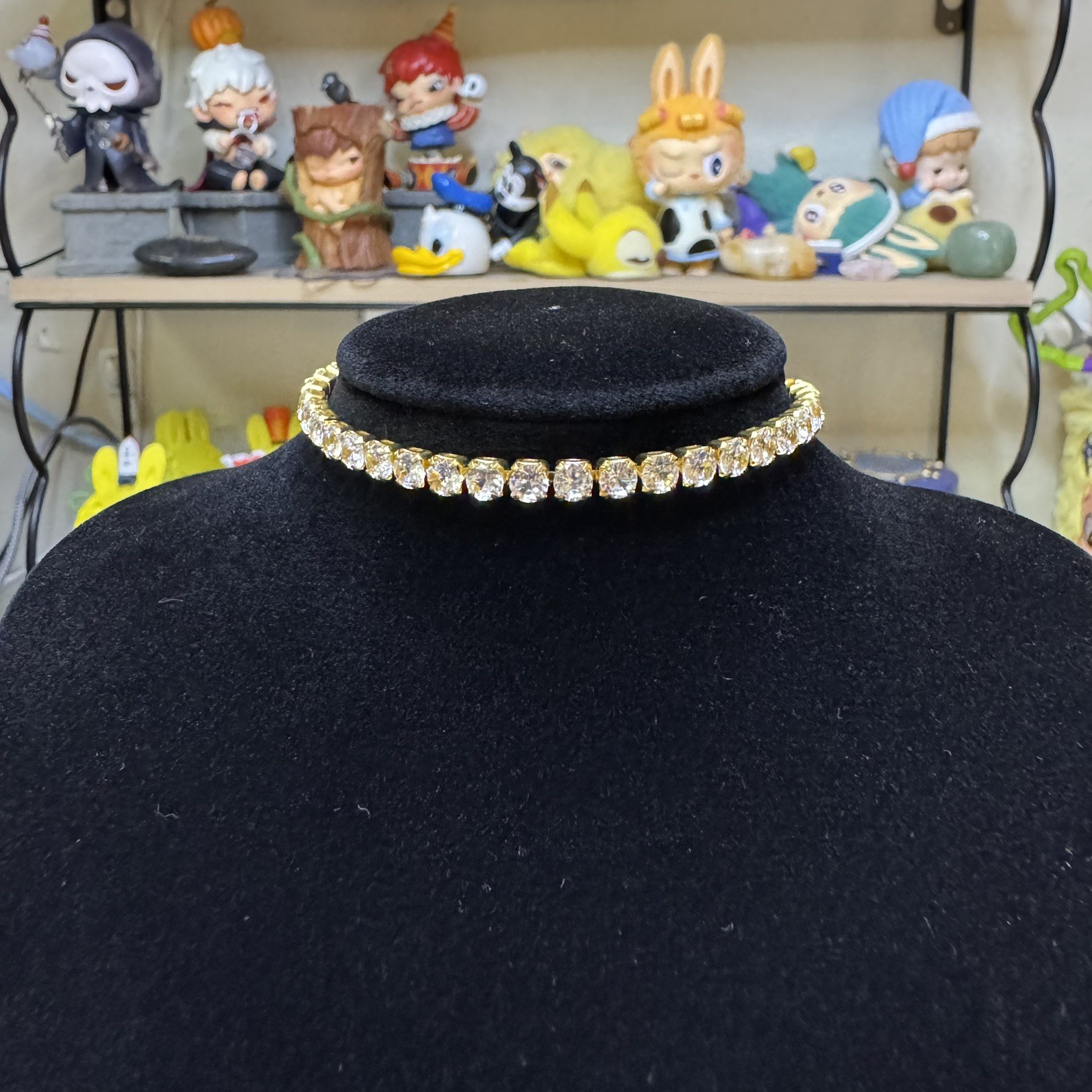 Tennis Bracelet 14K Yellow Gold Filled, VVS Cz, 7.5inch, 4mm