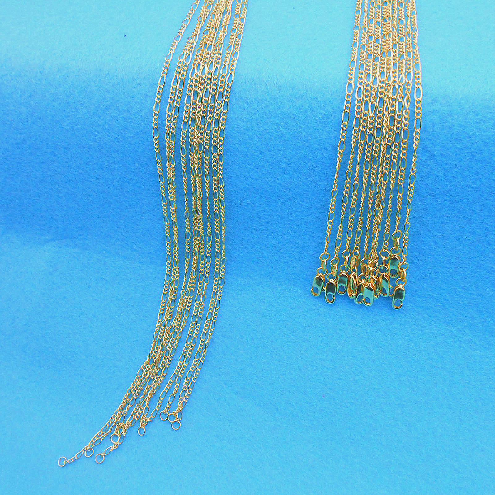 10X Wholesale 16-30″Jewelry 18K Gold Filled Figaro Chains Necklaces for Pendants