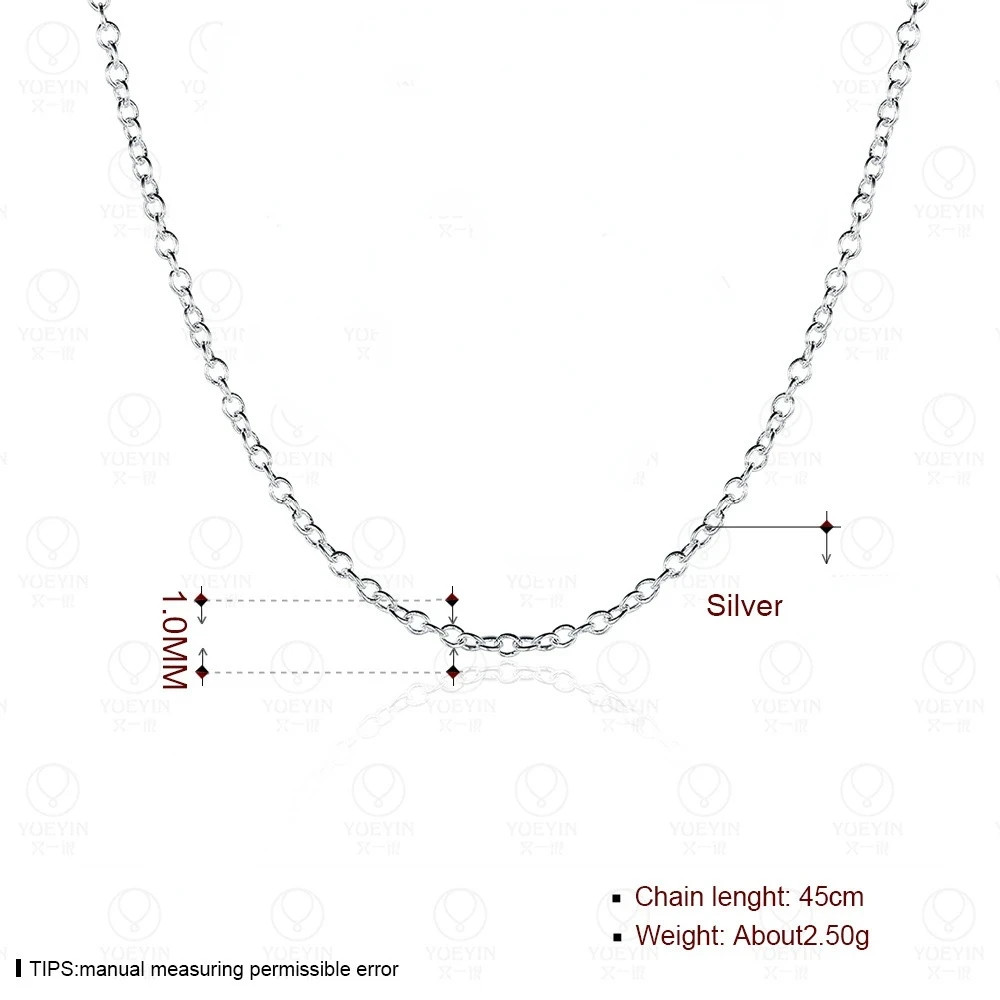 1 mm rolo 18 inch Rolo Chain, 925 Sterling Silver with lobster clasp