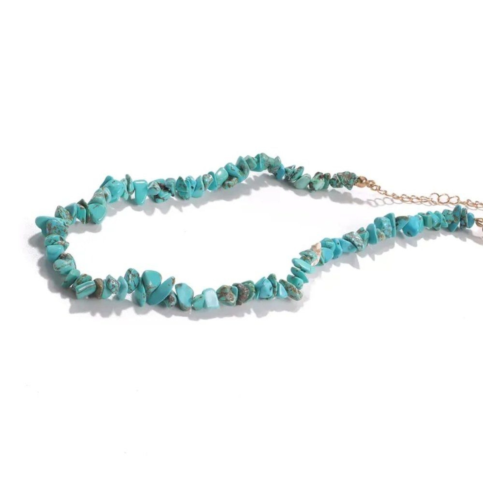 Western Southwestern Turquoise Beaded Boho Choker Necklace NEW