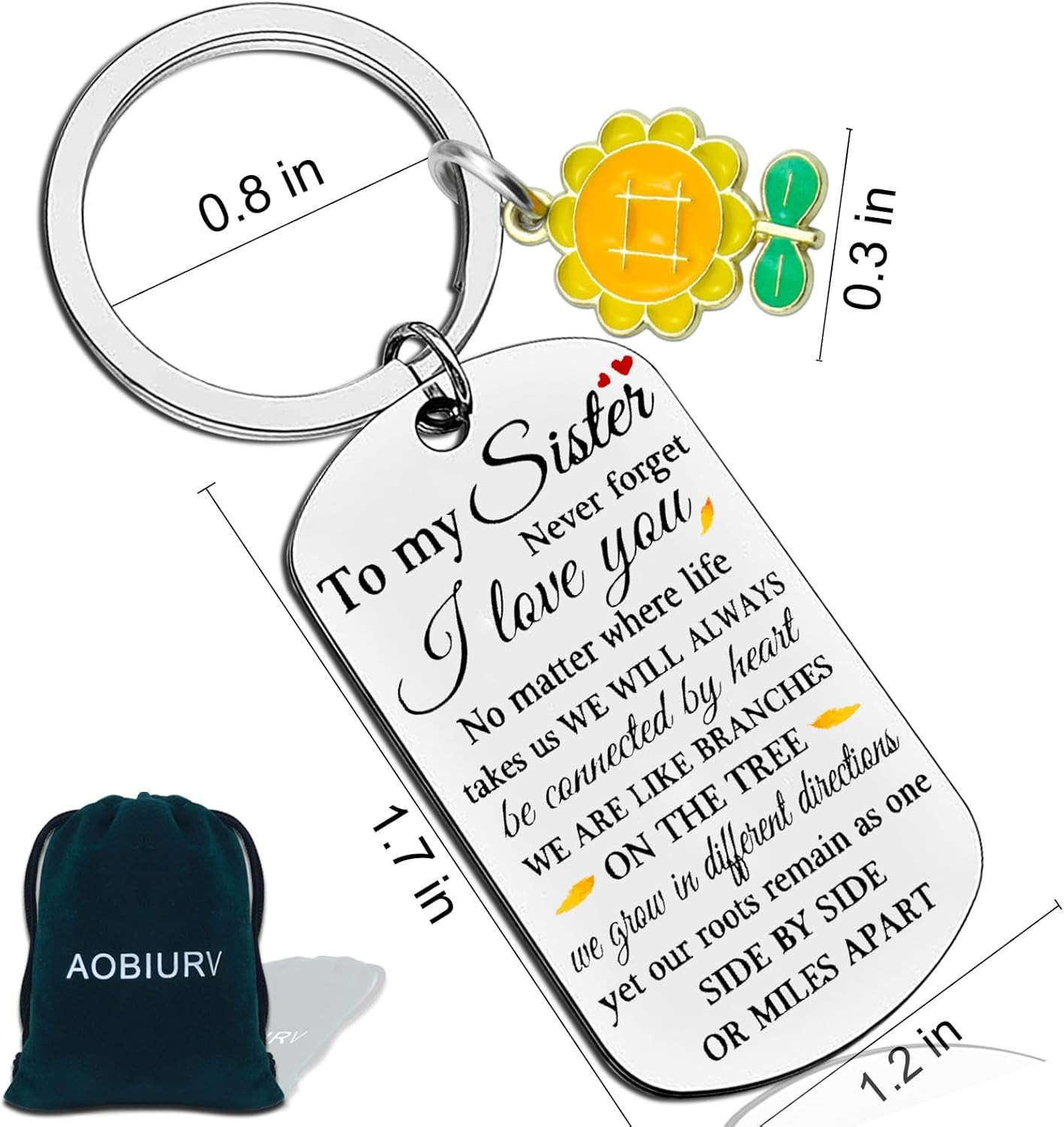 Sister Keychain Gifts For Sisters From Sisters Adult Sister Birthday Gifts Big L