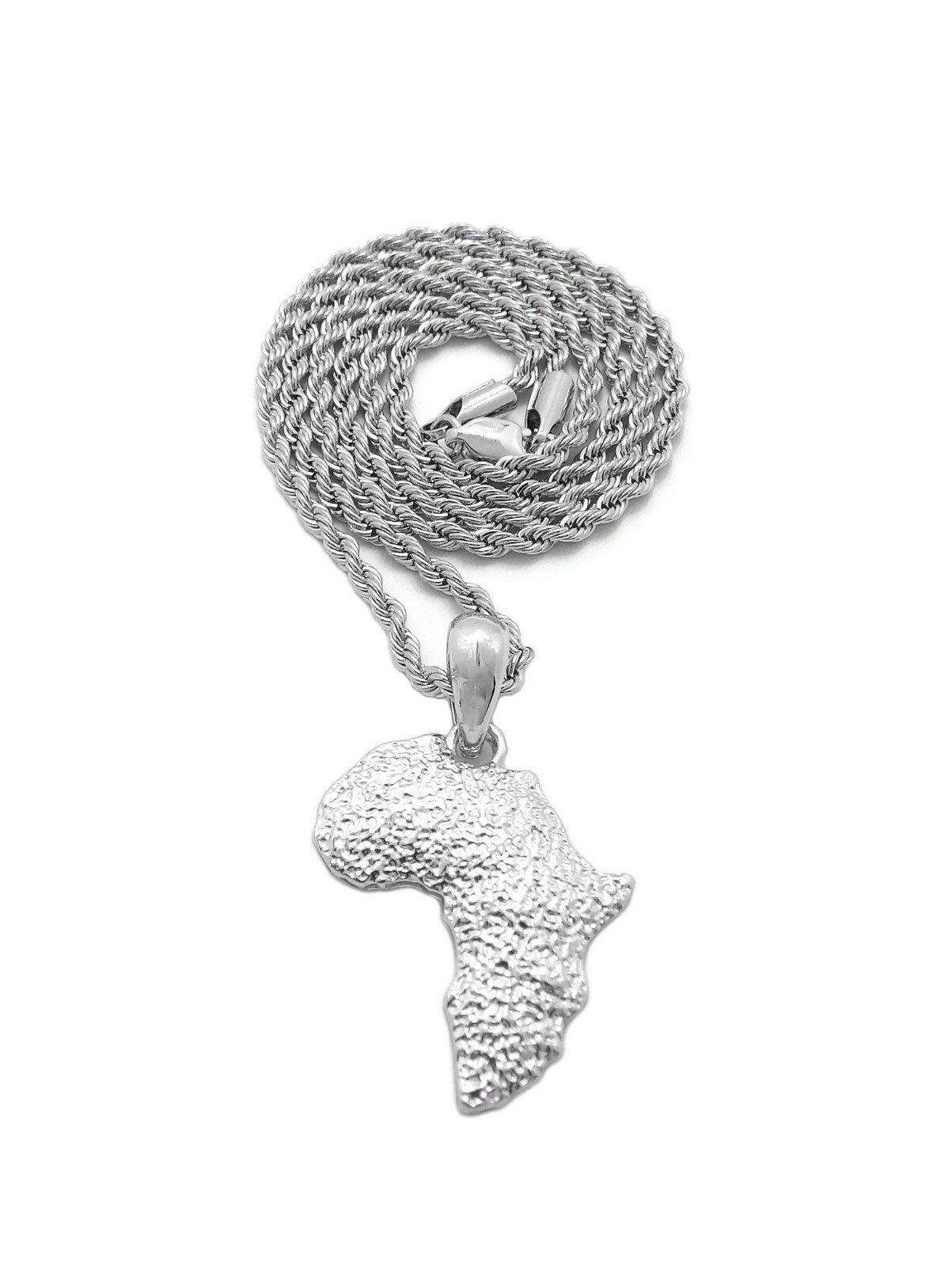 Mini Size Africa Continent Pendant 18″,20″,24″ Various Chain Necklace XMP162
